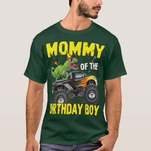 Mommy Of The Birthday Boy Dinosaurs T Rex Monster T-Shirt