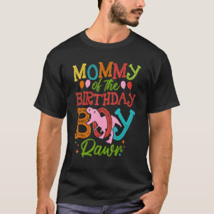 Mommy Of The Birthday Boy Rawr Rex Dinosaurs  Wome T-Shirt
