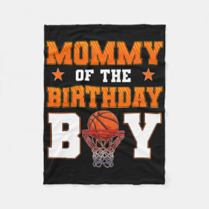 Mommy Of The Birthday Boy Sketll Party Family Matc Fleece Blanket