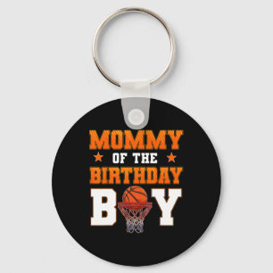 Mommy Of The Birthday Boy Sketll Party Family Matc Key Ring