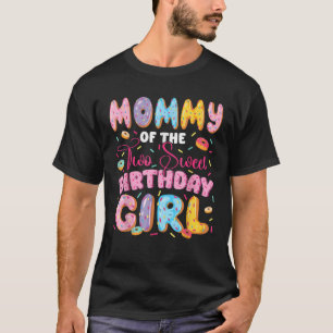 Mommy Of The Two Sweet 2Nd Birthday Girl Donut Lov T-Shirt