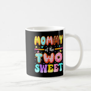 Mommy Of The Two Sweet Donut 2nd Birthday Girl Coffee Mug
