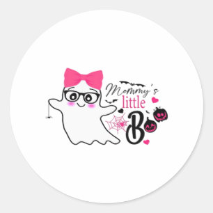 Mommy’s Boo Halloween Classic Round Sticker