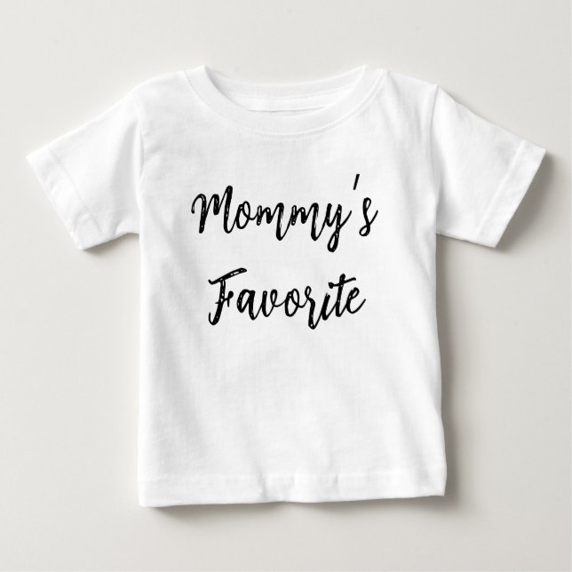 Mommy’s Favorite  – Cute Minimal Kids Baby T-Shirt (Front)