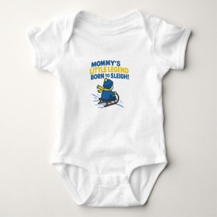Mommy’s Little Legend – Born to Sleigh Baby Bodysuit