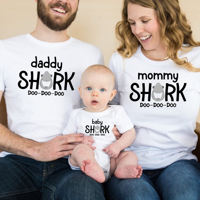 Mommy Shark Mother's Day Women's White T-Shirt (Creator Uploaded)
