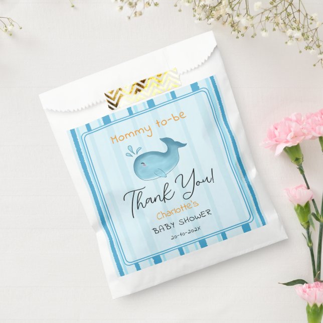 Mommy To Be Cute Whale Baby Shower Favour Bag (Sealed)
