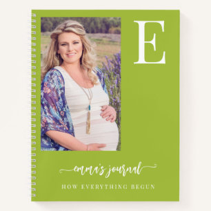 Mommy to be photo personalized pregnancy journal