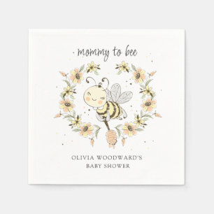 Mommy To Bee Baby Shower  Napkin