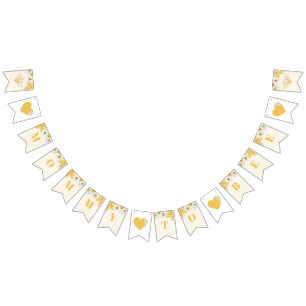 Mommy To Bee Bumblebee Honey Baby Shower Sprinkle Bunting