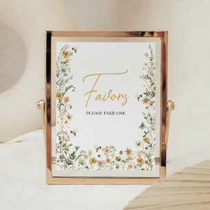 Mommy to Bee Wildflower Baby Shower Favors Poster