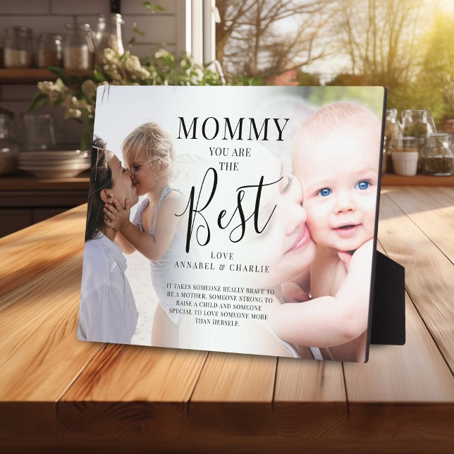 'MOMMY' you are the Best' Photos Name & Quote Plaque (Creator Uploaded)