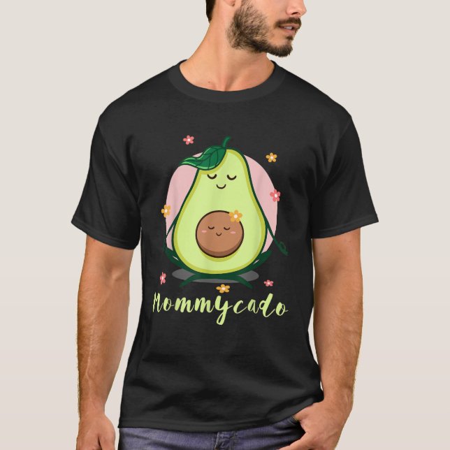 Mommycado Avocado Pun Cute Avocado Pregnant Mum Gi T-Shirt (Front)
