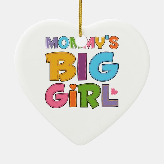 Mommys Big Girl Ceramic Tree Decoration (Back)