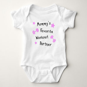 Mommy's Favorite Workout Partner Baby Bodysuit