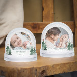 Mommys First Christmas Rustic Trees 2 Photos Snowglobe<br><div class="desc">First Christmas as a Mummy Rustic Trees 2 Photos Snow Globe. Mark a milestone moment with this personalised snow globe celebrating your first Christmas as a mother. Features festive holiday trees and room for photos on both sides—perfect for capturing moments with mum or baby’s first holiday season. Personalise with names...</div>