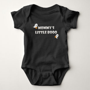 Mommys Little Boo Ghosts Trick Or Treating Baby Bodysuit