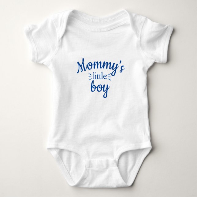 MOMMY'S LITTLE BOY one-piece Baby Bodysuit (Front)