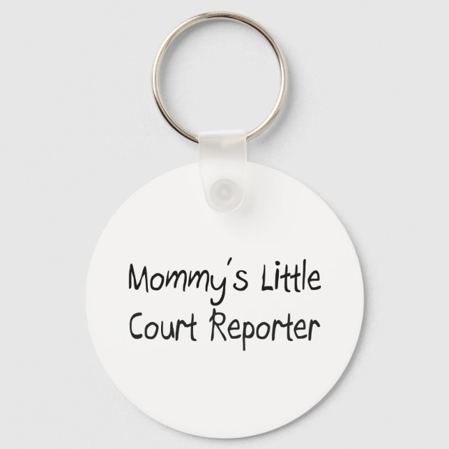 Mommys Little Court Reporter Key Ring (Front)