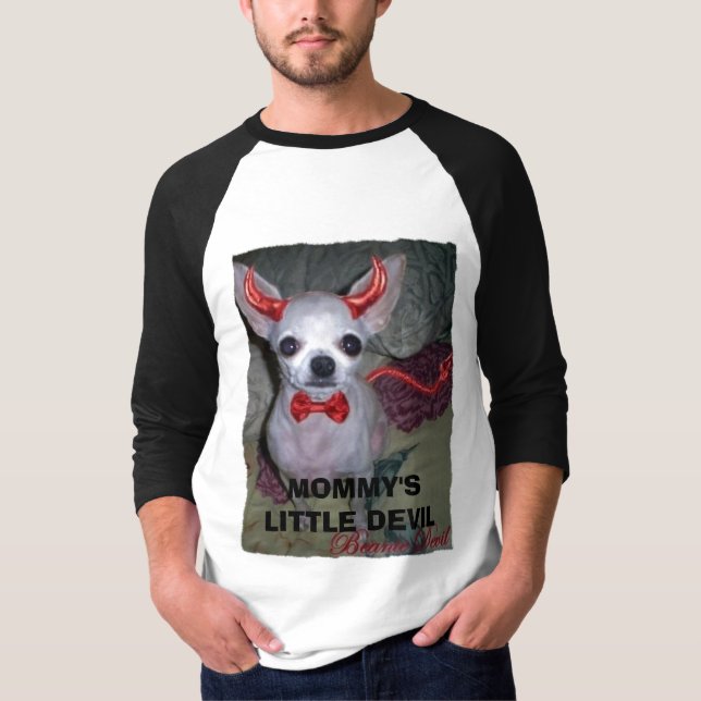 , MOMMY'S LITTLE DEVIL (Chihuahua ) T-Shirt (Front)
