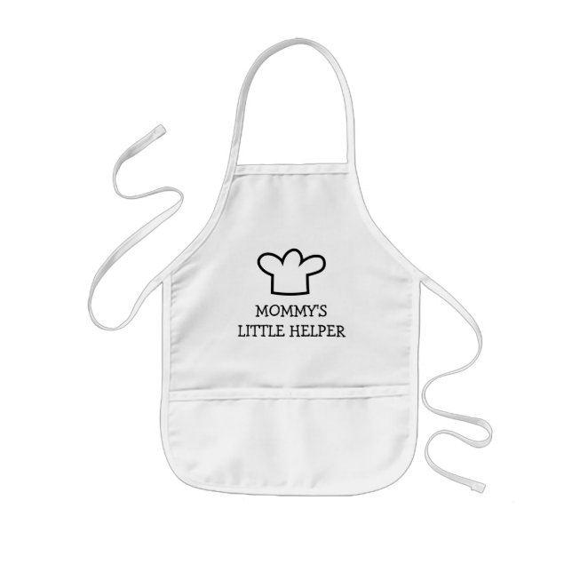 Mommys little helper cute kitchen apron for kids (Front)