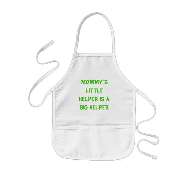 MOMMY'S LITTLE HELPER IS A BIG HELPER apron (Front)