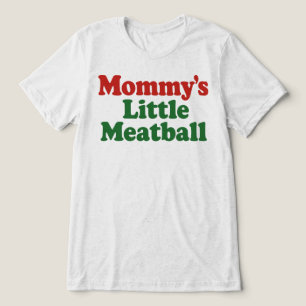 Mommys Little Meatball Funny Italian Retro Tri-Blend Shirt