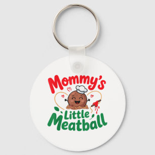 Mommys Little Meatball Italian Family Kids Baby To Key Ring