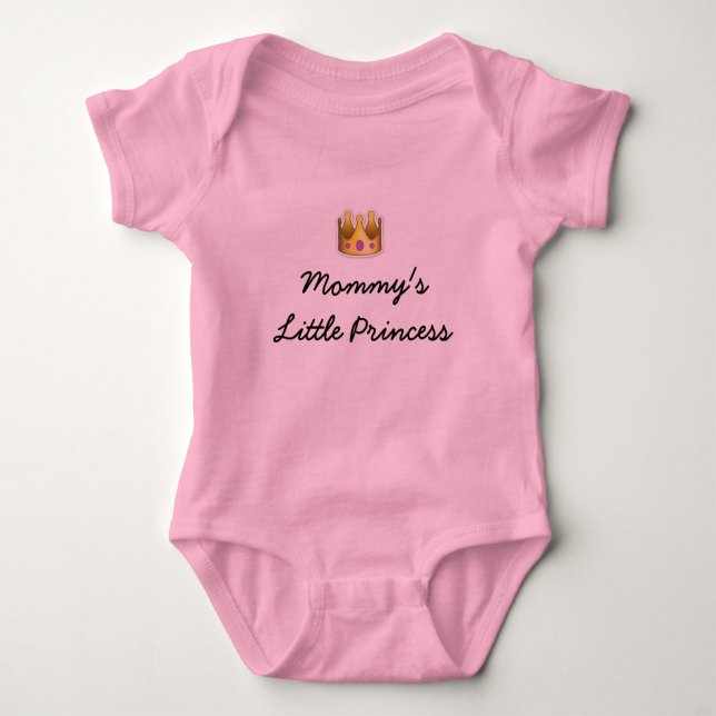 Mommy's Little Princess Tutu Bodysuit in Pink (Front)