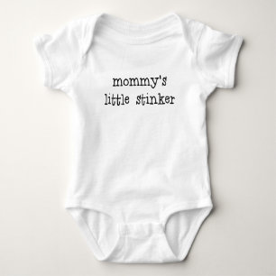 Mommys little stinker.png baby bodysuit