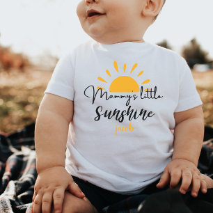 Mommy's Little Sunshine Custom Funny Gift Newborn Baby T-Shirt
