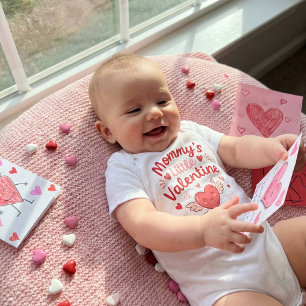 Mommy's Little Valentine Adorable Baby Bodysuit