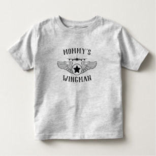 Mommy's Wingman Star and Wings KC-135 Toddler T-Shirt