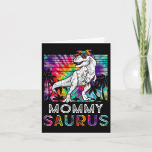 Mommysaurus Dinosaur Mummy Saurus Family Matching Card