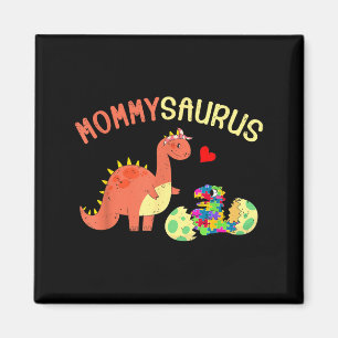 Mommysaurus puzzle dinosaur dino autism awareness magnet
