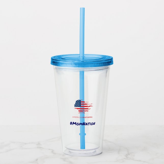 #MomNation Acrylic Tumbler (Front)