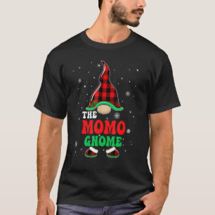 Momo Gnome Buffalo Plaid Matching Family Christmas T-Shirt