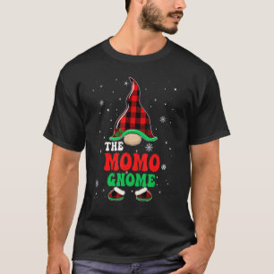 Momo Gnome Buffalo Plaid Matching Family Christmas T-Shirt