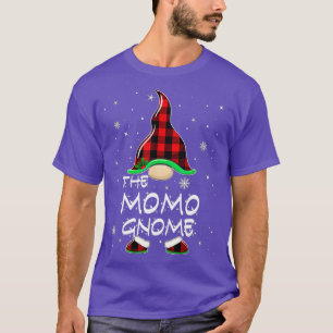 Momo Gnome Buffalo Plaid Matching Family Christmas T-Shirt