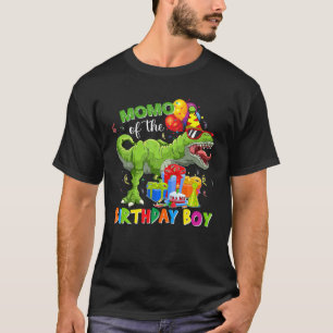 Momo Of The Birthday Boy Rex Rawr Dinosaur Birthda T-Shirt