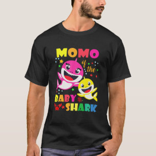 Momo Of The Birthday Shark Dad, Mum Matching Famil T-Shirt