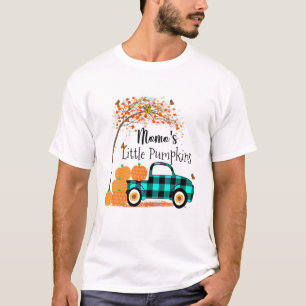 Momo 'S Little Pumpkins Truck Green Plaid Autumn A T-Shirt