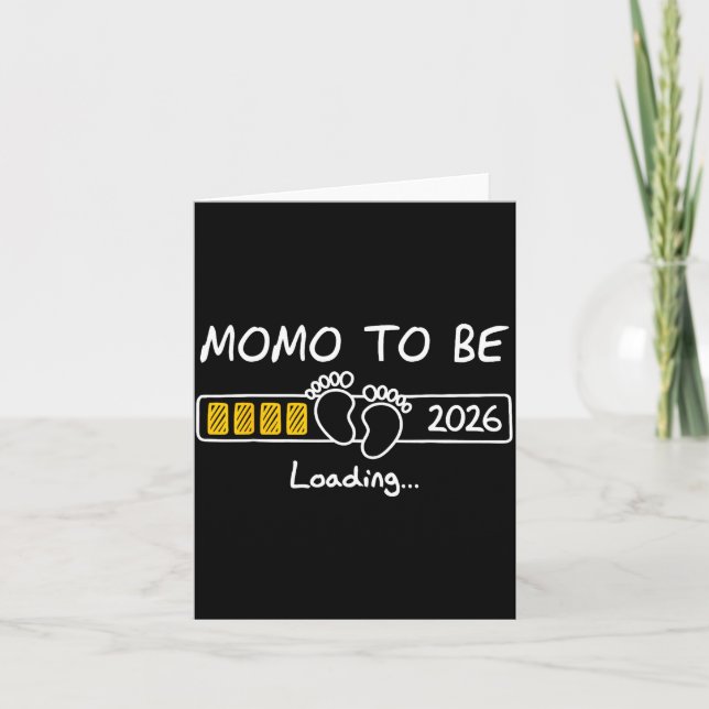 Momo To Be 2026 Loading Momo Est 2026  Card (Front)