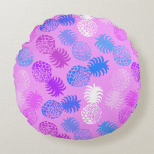 Momona Hawaiian Tropical Pineapple Reversible Round Cushion