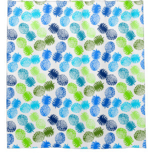 Momona Hawaiian Tropical Pineapple Shower Curtain