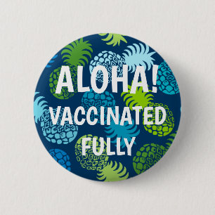 Momona Hawaiian Tropical Pineapple Vaccinated 6 Cm Round Badge