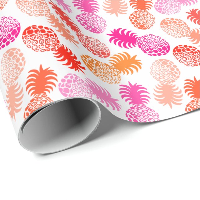Momona Hawaiian Tropical Pineapple Wrapping Paper (Roll Corner)
