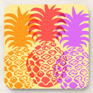 Momona Pineapple Hawaiian Tropical Coaster