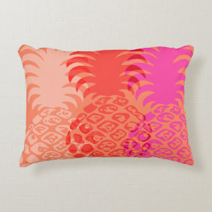 Momona Pineapple Hawaiian Tropical Reversible Decorative Cushion