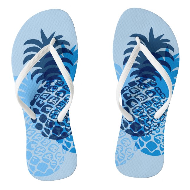 Momona Pineapple Hawaiian Tropical Reversible Thongs (Footbed)